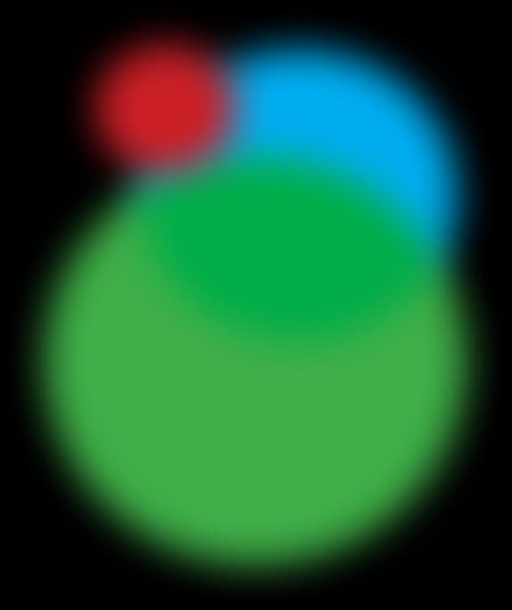 Circles that are the colour of the Hectic Electric Logo